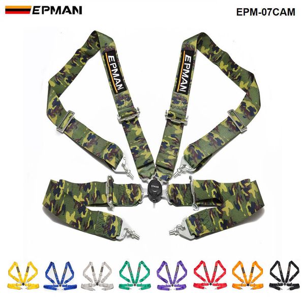 

universal 4-point 3"nylon strap harness safety camlock racing seat belt epm-07cam