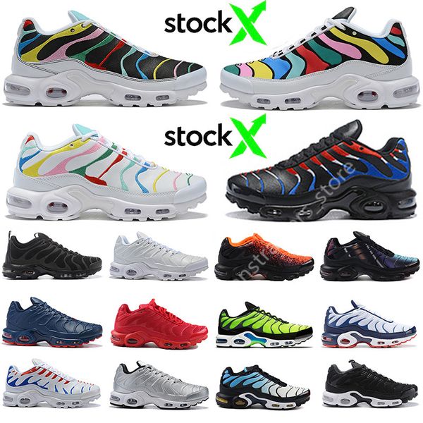 

новое поступление just tn plus se кроссовки ultra triple black white og hyper blue total crimson tiger женские мужские кроссовки спортивные
