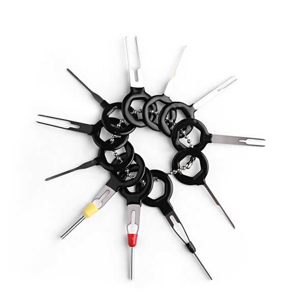 

11pcs/set terminal removal tools car electrical wiring crimp connector pin extractor kit