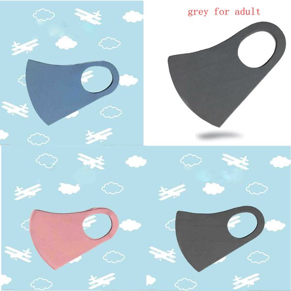 

kids adults sponge dustproof mascherina ffp2 pm2.5 pollution half face mouth mask with breath wide straps washable reusable