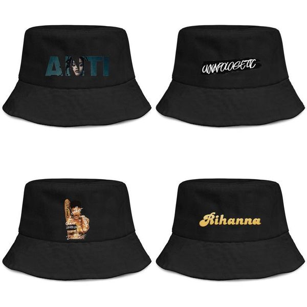 

rihanna logo mens and women buckethat custom personalized bucket baseballcap cool rihanna unapologetic sign anti good girl gone bad gilr, Blue;gray