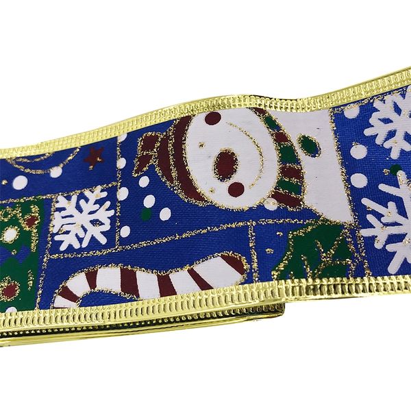 

200cm printed organza ribbon for wedding christmas party decoration diy handcraft cake gift wrapping bow decor silk ribbons