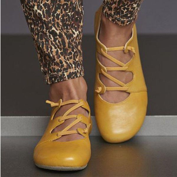 

adisputent women flat shoes summer cross tied female ladies slip on woman pu leather women's beach shoes new fashion plus size, Black