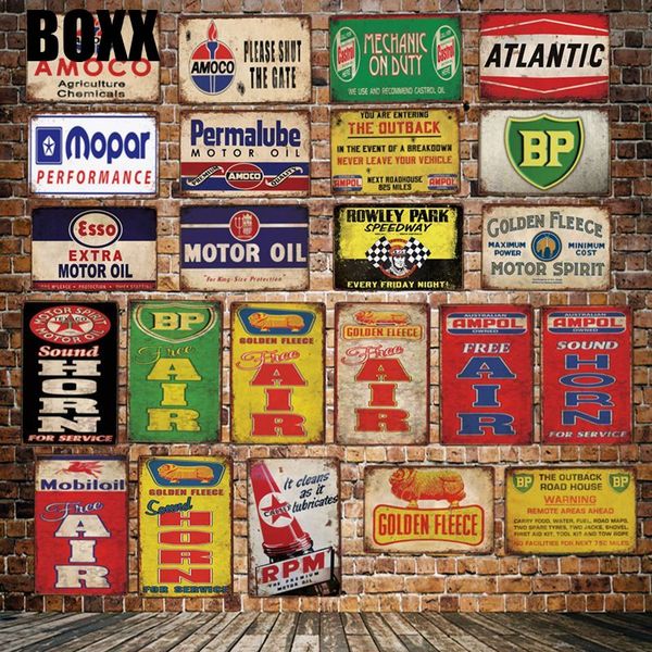 

castrol golden fleece bp ampol metal signs poster vintage painting motor oil custom decor