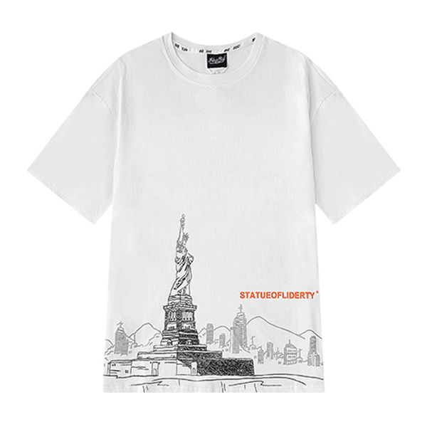 

selling mens stylist t shirt men short sleeve comfortable men women pattern print tee size m-xl, White;black