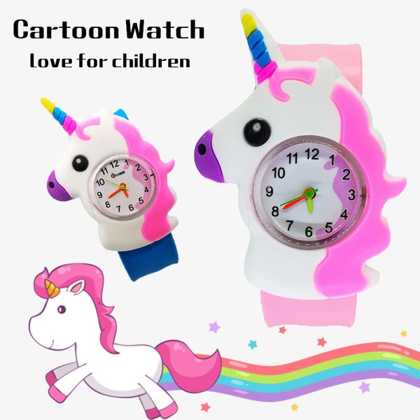 

relogio masculino pony pattern kids watches pat wrist watch led electronic sports watch children unicorn hour baby clock, Blue