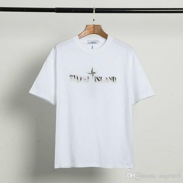 

mens designer t shirt luxury bear pattern tees fashion mens printing short sleeves 2020 summer trendy women t-shirt 2colors wholesale vh2005, White