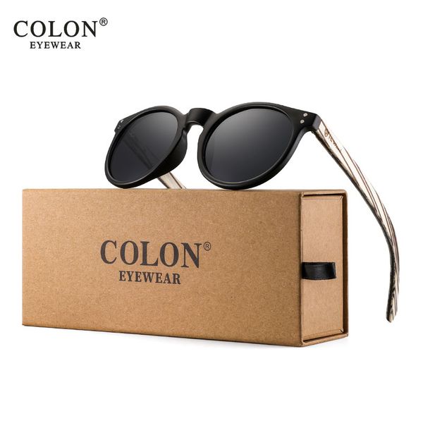 

women round wooden sunglasses handmade polarized pink mirror coating lenses eyewear masculino, White;black