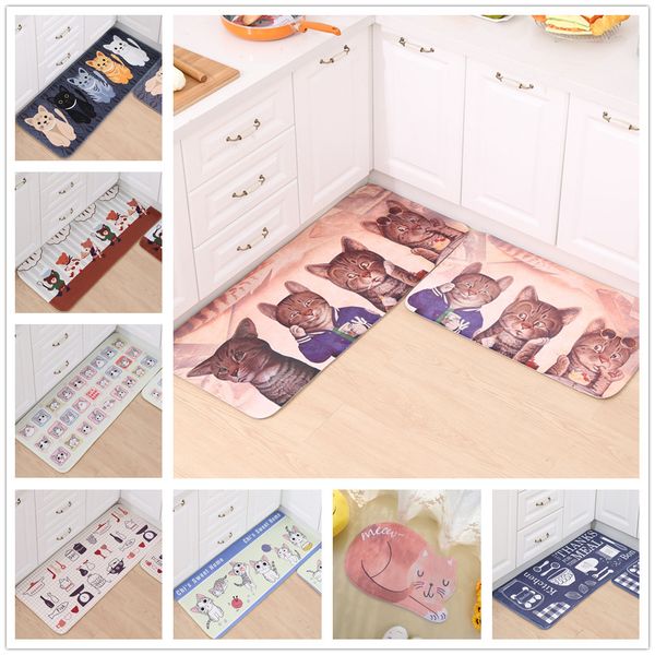 

30 styles 2017 new cartoon cat carpet, the sitting room the bedroom hallway floor rugs, bath kitchen mats.49