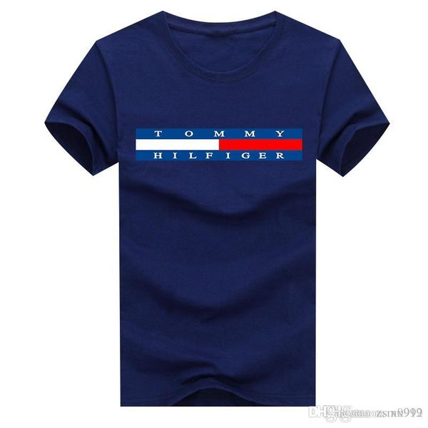 

Мужские хлопковые футболки с короткими рукавами Футболки-поло Модные повседневн