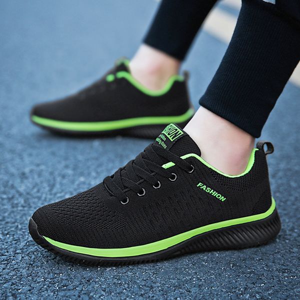 

2019 new mesh men casual shoes lac-up men shoes lightweight comfortable breathable walking sneakers black tenis feminino zapatos