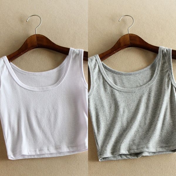 

2019 summer dress women's ultra-short low chest tight vest half exposed navel double u-shaped small vest cotton, Camo