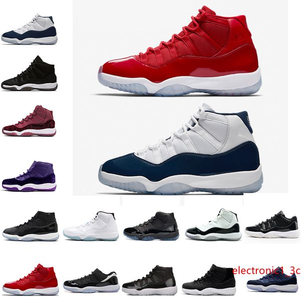 

new 11 prom night men basketball shoes blackout easter gym red midnight navy prm heiress barons closing concord bred ceremony sport sneakers