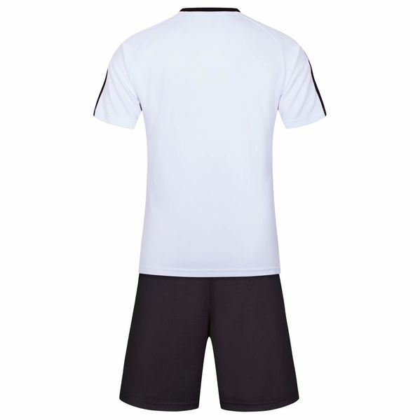 

men blank double-sided football team uniforms kits sports clothes tracksuits personality customized football sets with shorts b37-25, Blue;black