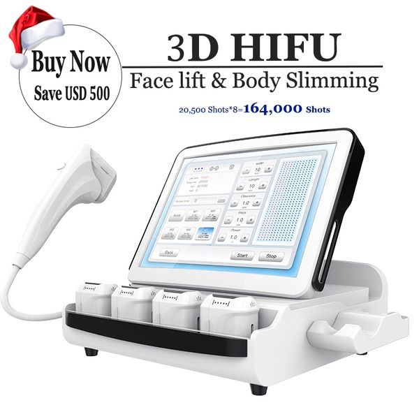 

20500 s hifu facelift skin tightening machine 3d anti-wrinkle finelines hifu face lifting body slimming equipment