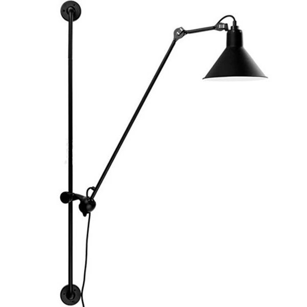 

Nordic adju table wall lamp modern indu trial long wing arm black wall lamp conce vintage e27 light for bathroom bedroom new fixture