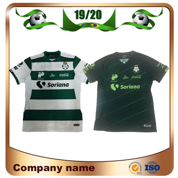 

19/20 Club Santos Laguna Soccer Jerseys 2019 Santos Laguna Home white Mexican Football Club Soccer Shirt Away green football uniform Sale