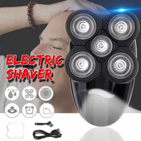 SPZ 4D Men Shaver elétrico Razoras recarregáveis ​​de barba careca barba barba nariz cortador USB Viagem em casa portátil