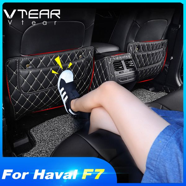 

vtear for haval f7 seat rear back cover protector anti kick mat car anti-dirty pad protect cushion interior accessories 2019