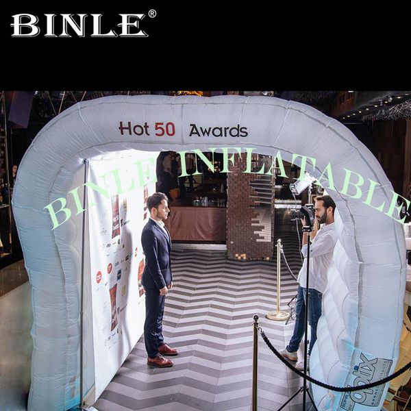 

портативная и многоразовая мини надувного туннеля входа палатка с светодиодными фонарями для событий