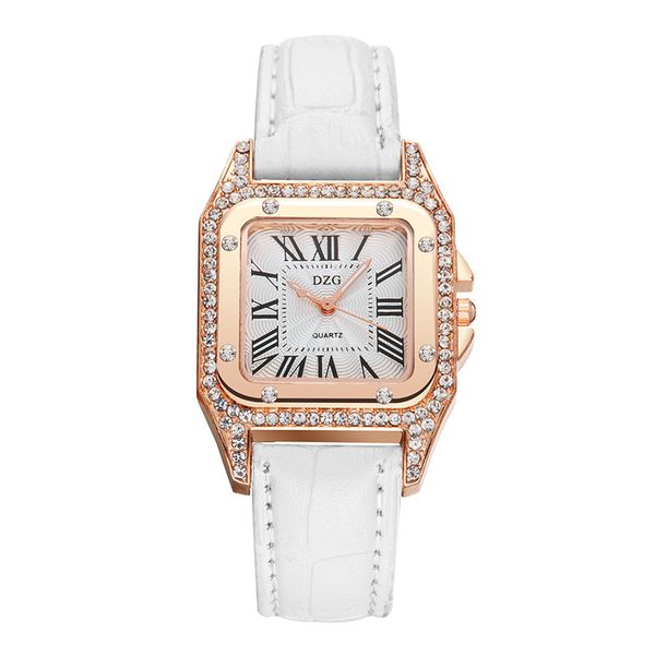 

watch women wrist luxury quartz fashion color strap digital dial leather band analog watches bayan kol saati a3, Slivery;brown