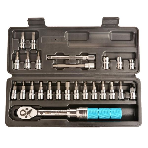 

torque wrench 1/4" 2-14nm bike tool set bicycle repair tools kit ratchet machanical torque spanner manual wrench