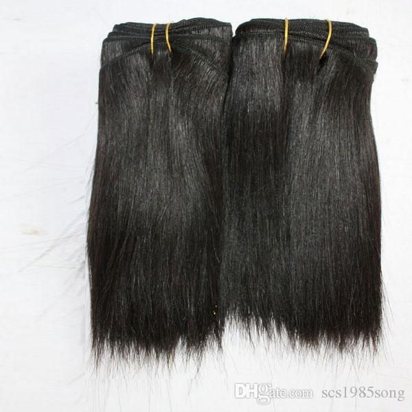 100g Piece Short Black Natural Curly Brazilian Hair Extensions