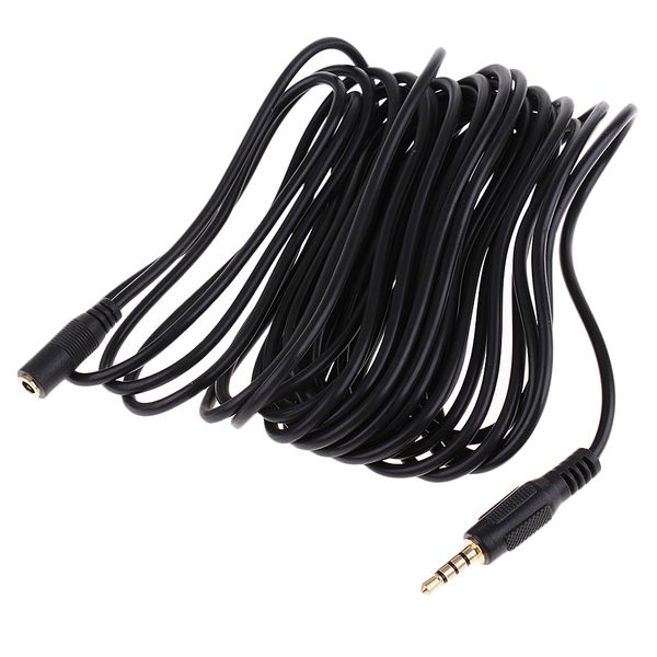 

6m 3.5mm jack speaker headphone extension cable for plug jack stereo car aux