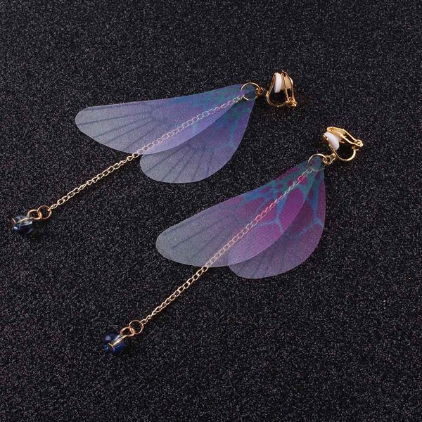 

jio(tm) clip on earrings butterfly earrings drop shipping without piercing for women party wedding elegant, Silver
