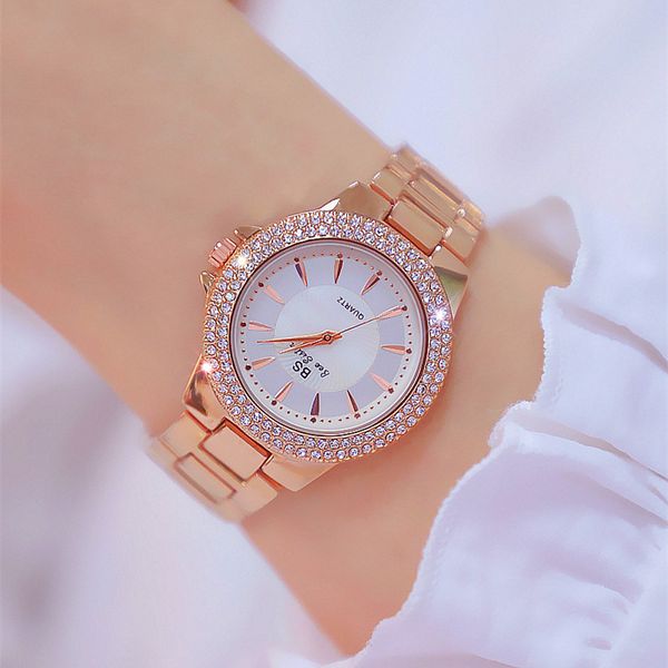 

new selling watch factory direct foreign trade linked list custom full diamond womens watch a generation, Slivery;brown