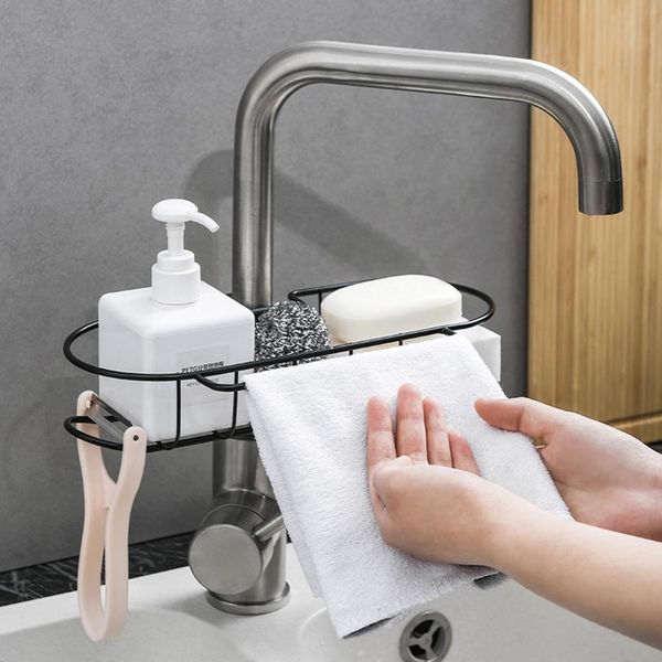 2020 Sink Faucet Storage Rack Stainless Steel Hanging Sponge