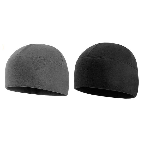 

winter hat cycling hat winter windproof thermal fleece cycling cap safety helmet cap running lined fleece warm sports pirate hat, Black