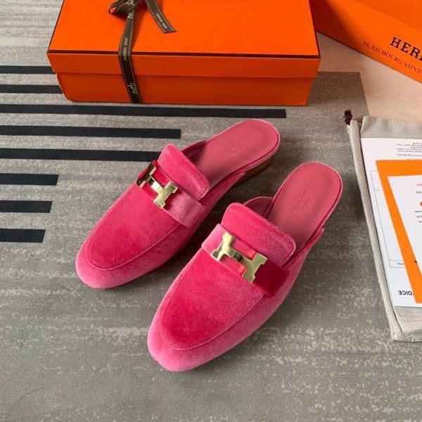 

fashion platform women's shoes wild vintage luxury summer half slippers outdoor wear slippers sandals leather flat shoes women 06, Black