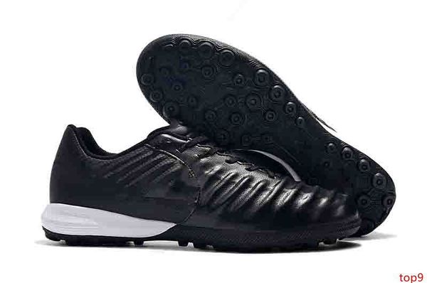 

2019 news mens soccer shoes timpox finale ic tf soccer cleats mens black football boots indoor size39-45