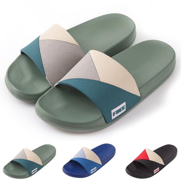 

summer slippers men shoes men's fashion couples mixed colors shower shoes house non-slip pool slippers zapatos de hombre 2020, Black