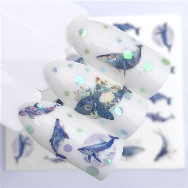 

nail glitter 1pcs colorful whale powder metallic color art uv gel polishing chrome flakes pigment dust decorations manicure, Silver;gold
