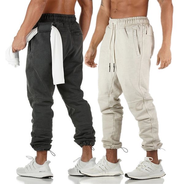 

новые кроссовки брюки мужские бегуны sweatpants хлопок спортивная одежда спорт на открытом воздухе брюки мужской gym fitness training бегова, Black;blue