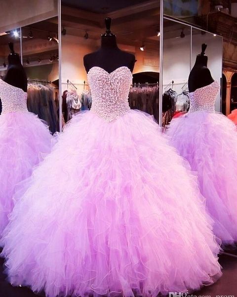 

luxury beaded princess feather quinceanera dresses vintage sweetheart sparkly crystals floor length cascading ruffles 16 sweet dresses, Blue;red