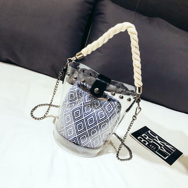 

пвх ковша сумка сумочка прозрачные сумки лето желе для женщин женской дамы тотализатора сцепления дизайнер коммуникатор crossbody сумки sac
