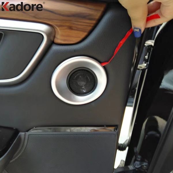 

for crv 2017 2018 2019 carbon fiber car rear tail door speaker cover decoration trim interior mouldings accessories