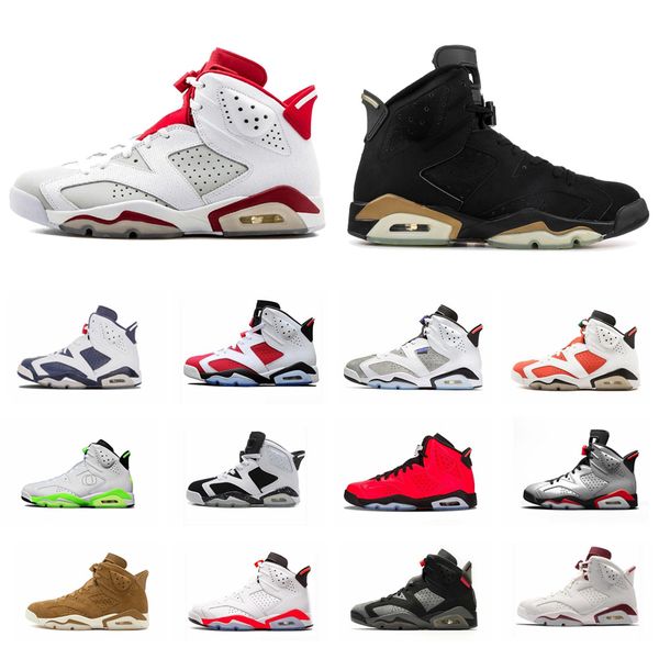 

mens basketball shoes sneakers 2020 psg black infrared flint 6 6s basketball shoes us 7-13 men mens unc tinker black cat sneakers