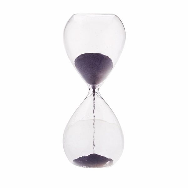

1pcs magnet hourglass awaglass hand-blown sand timer deskdecoration magnetic hourglass purple other clocks accessories