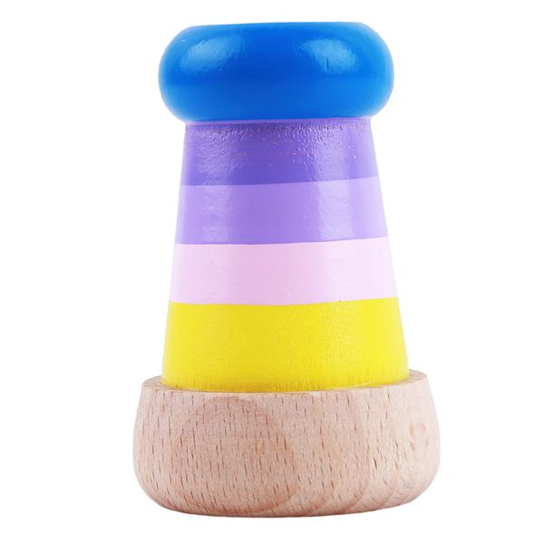 

new cute wood magical mini kaleidoscope bee eye effect polygon prism children toy special gift for children over 2 years