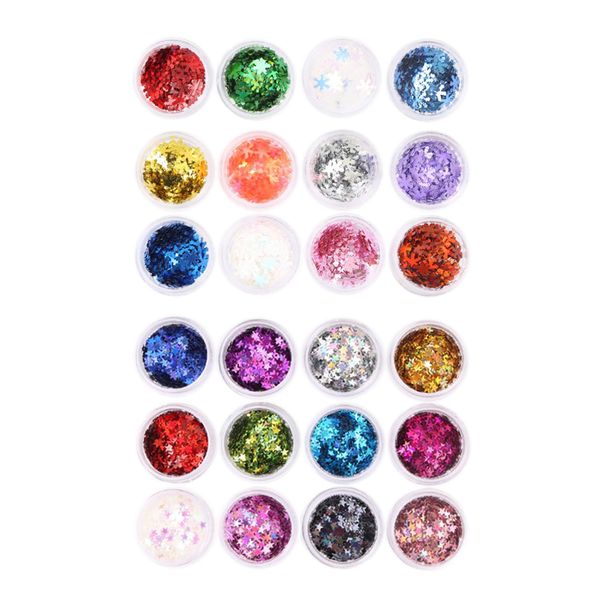 

24pcs подвески для ногтей блестки долговечны искорка crafts nail art decoration