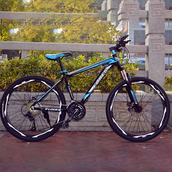 

new stylemountain bike aluminum alloy frame 27-speed 26-inch straight bike double disc brake hard frame