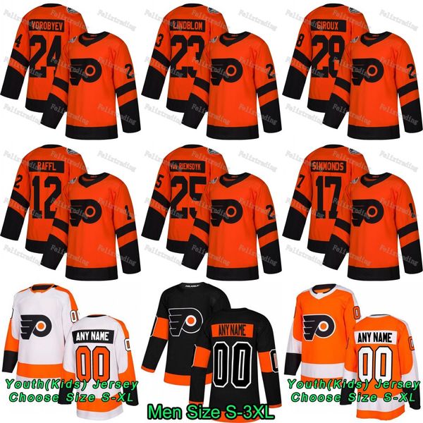 

25 James van Riemsdyk Philadelphia Flyers 2019 Stadium Series Mikhail Vorobyev Claude Giroux Oskar Lindblom Michael Raffl Wayne Simmonds
