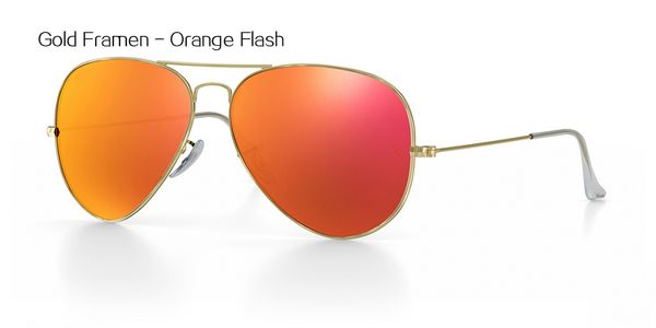 

luxury brand ray ban sunglasses men designer pilot classic uv protection rb sunglasses 3025/3026 for men gold frame, White;black