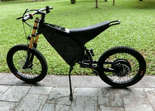 

wild killer electric 5000w mountain bike, Silver;blue