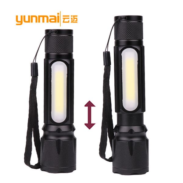 

new t6+cob zoom long s bring magnet flashlight outdoors lighting emergency lamp