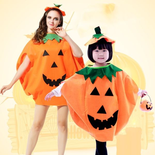 

halloween children cosplay costume pumpkin clothes parent-child suits, Silver